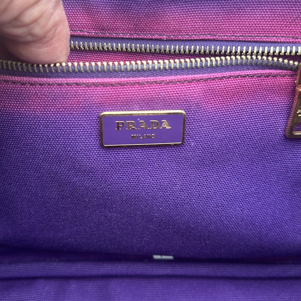 Beautiful RARE purple denim PRADA Canapa 3400 retail! - Picture 2 of 10